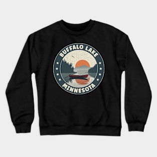 Buffalo Lake Minnesota Sunset Crewneck Sweatshirt